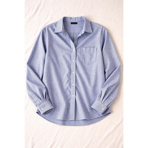 Peter Millar Other - Peter Millar Mens Purple White Gingham Check Button Down Shirt Size 17 43cm L
